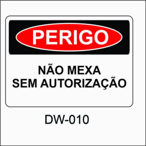 placa de perigo