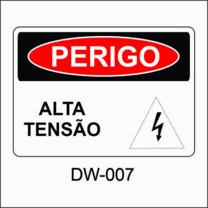 placa de perigo