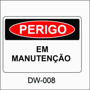 placa de perigo