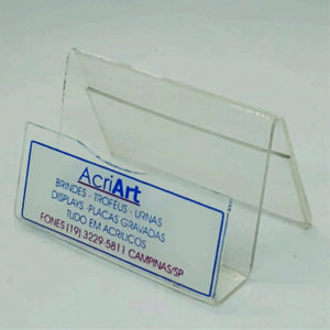 porta cartão de acrilico