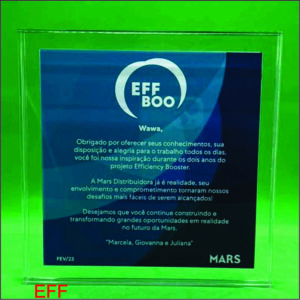 TROFEU ACRILICO SANDUICHE