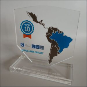 Trofeu acrilico