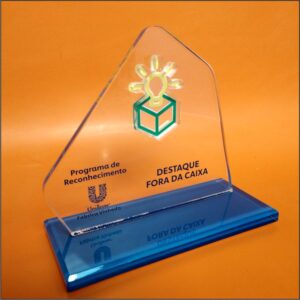 Trofeu acrilico