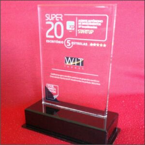 Trofeu acrilico