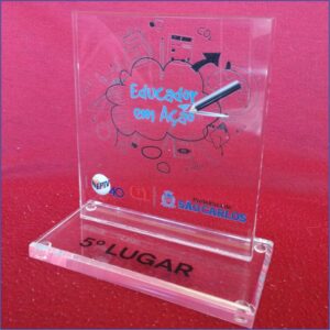 trofeu em acrilico