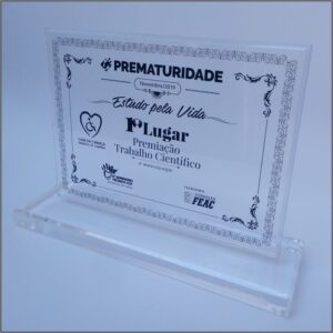 Trofeu acrilico