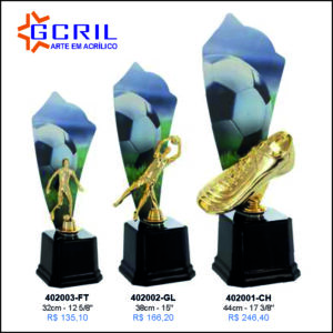 troféus metálico