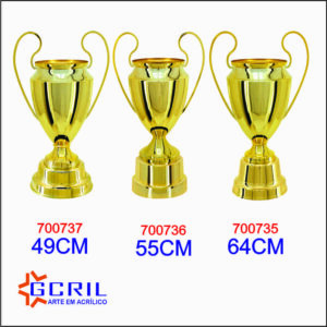 troféus metálico