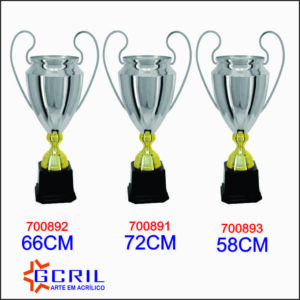 troféus metálico