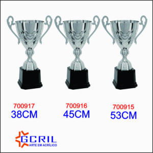 troféus metálico