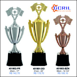troféus metálico