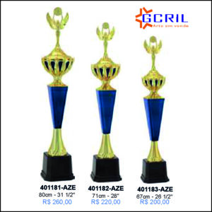 troféus metálico