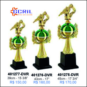 troféus metálico