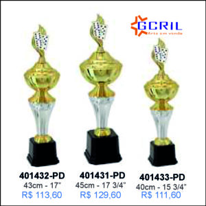 troféus metálico