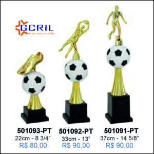 troféus metálico
