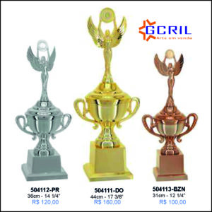 troféus metálico