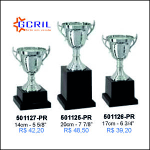 troféus em metal