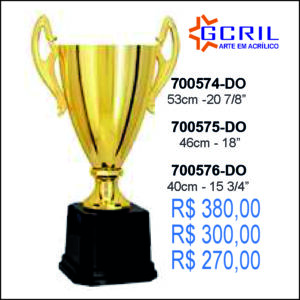 trofeus metálico