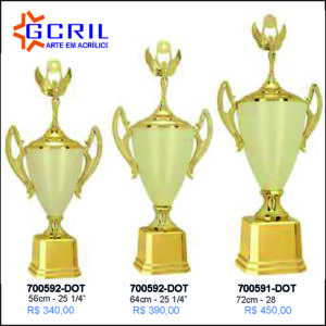 TROFÉUS METÁLICO