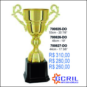 TROFÉU EM METAL