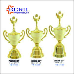troféus metálico
