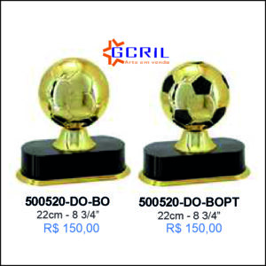 troféus em metal