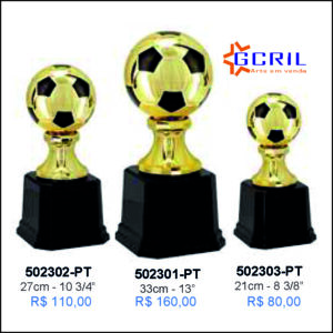 troféus em metal