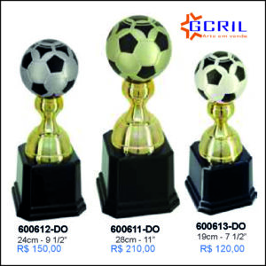 troféus em metal