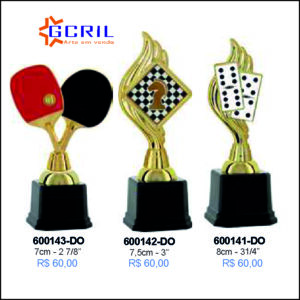 troféus em metal
