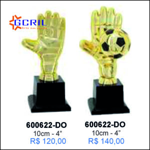 troféus em metal