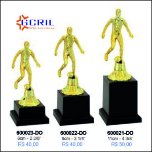 troféus em metal