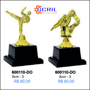 troféus em metal