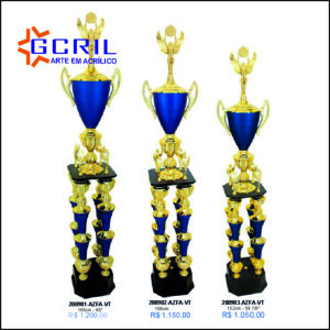 troféus metálico