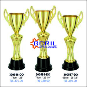 troféus metálico