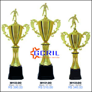 troféus metálico