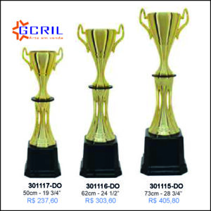 troféus metálico