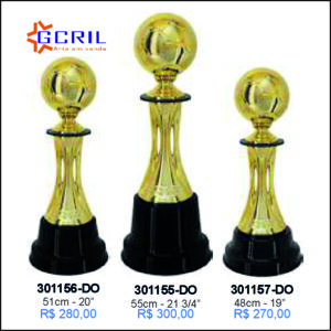 troféus metálico