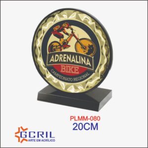 troféu de acrílico