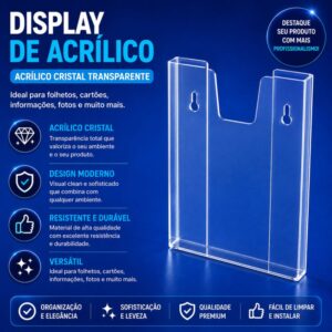 bolsa de acrílico 2mm a4