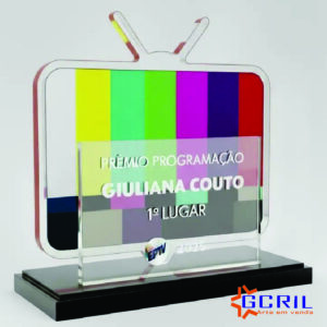 troféu em acrílico