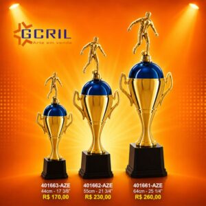 troféu metálico 104