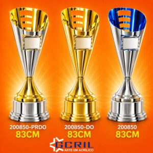 Troféu metálico 1044