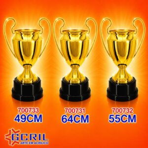 Troféu metálico 1067