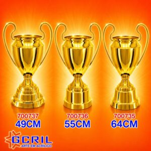 Troféu metálico 1069