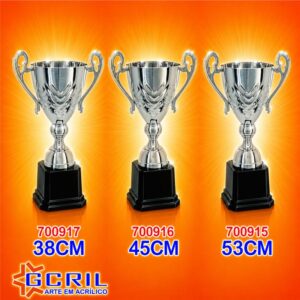 Troféu metálico 1074