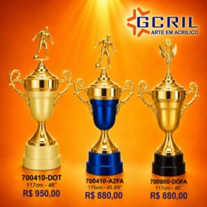 Troféu metálico 1077