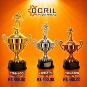 Troféu metálico 1081
