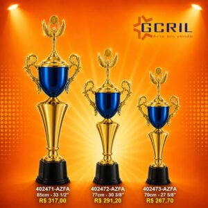 troféu metálico 112
