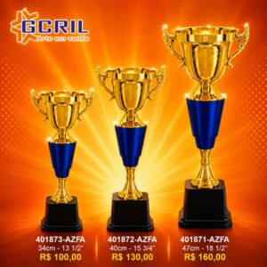 troféu metálico 141