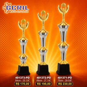 Troféu metálico 166